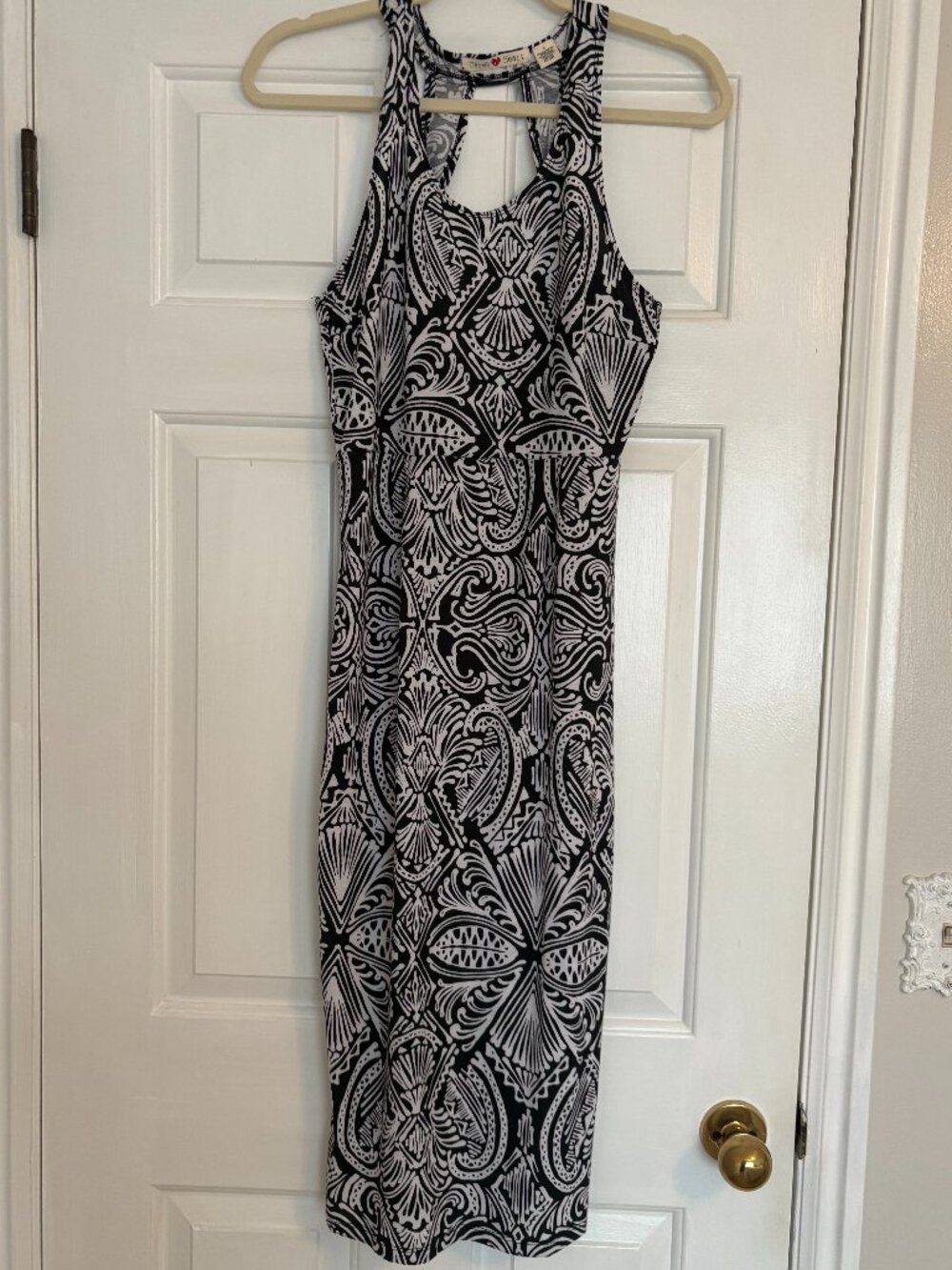 Derek Heart Black & White Tribal Print Dress - Size M - NWOT